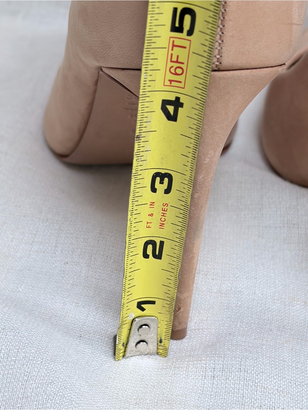 SCHUTZ Blush Nude suede pump shoes,pointed toe,stiletto heal.Sz 10,5 B. - Picture 7 of 9